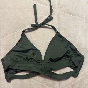 Dark Green Halter Bikini Top - Target